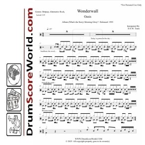 Oasis - Wonderwall + Play-Along Track
